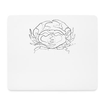 Cancer - one line drawing - Mouse Pad (horizontal) - white - Front