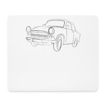 Voiture de collection - Tapis de souris (format paysage) - blanc - Devant