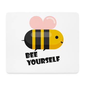 Douce abeille - Tapis de souris (format paysage) - blanc - Devant