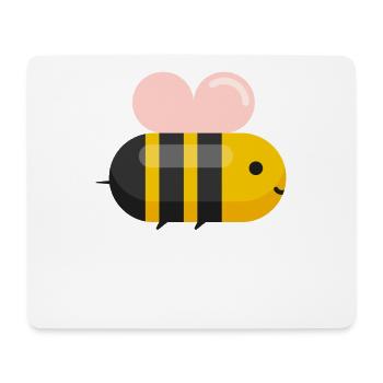 Biene - Mousepad (Querformat) - Weiß - Vorne