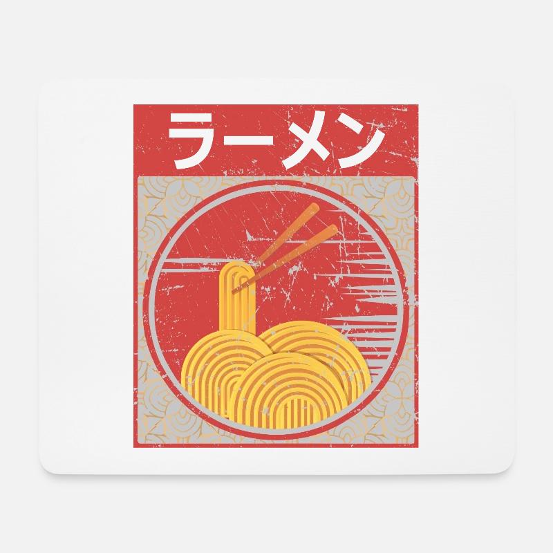 Vintage Japanese Ramen Anime Gift Retro Ramen - Mouse Pad (horizontal) - white