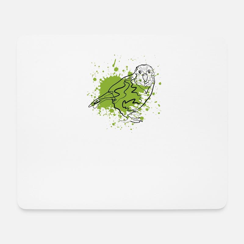 Kakapo - Mousepad (Querformat) - Weiß