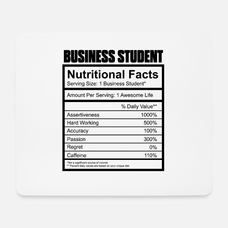 BWL Student - Mousepad (Querformat) - Weiß