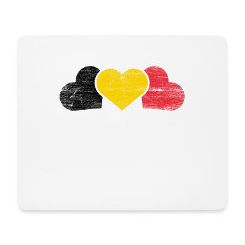 Belgien Flagge - Mousepad (Querformat) - Weiß - Vorne