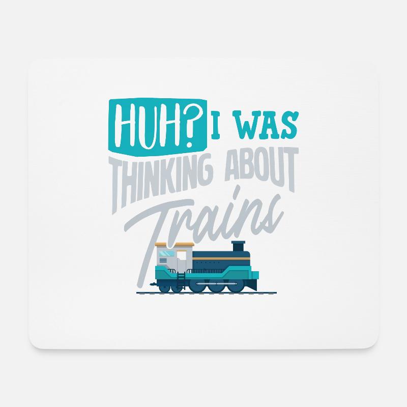 Züge Eisenbahn Zug - Mousepad (Querformat) - Weiß