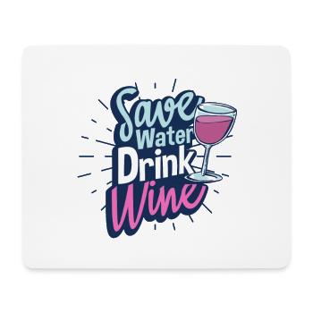 vin - Tapis de souris (format paysage) - blanc - Devant
