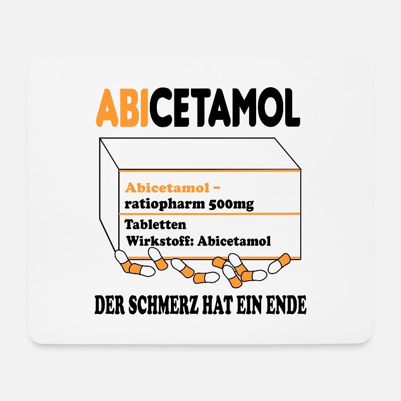 Abitur 2020 Abishirts Abschlussshirts AK 20 Abi - Mousepad (Querformat) - Weiß