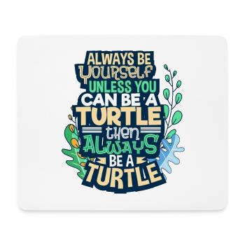 Schildkröte - Mousepad (Querformat) - Weiß - Vorne