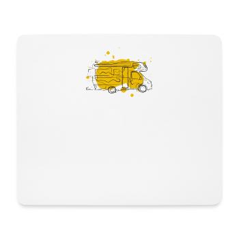 Wohnmobil Zeichnung - Mousepad (Querformat) - Weiß - Vorne