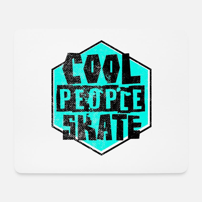 Skater Skateboard - Mousepad (Querformat) - Weiß