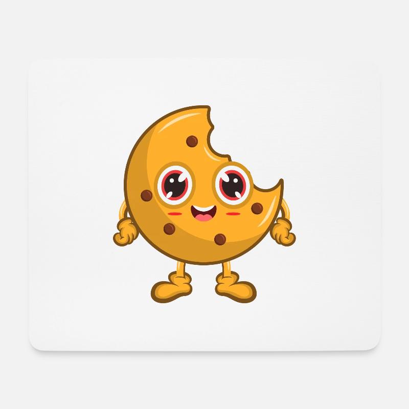 Cookie Keks - Mousepad (Querformat) - Weiß