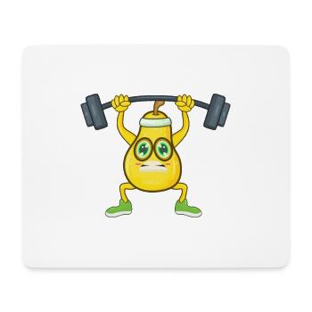 Fitness Boulet de sport - Tapis de souris (format paysage) - blanc - Devant