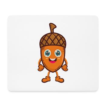 Acorn oak tree comic - Mouse Pad (horizontal) - white - Front