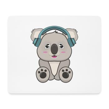 Musique de Koala - Tapis de souris (format paysage) - blanc - Devant