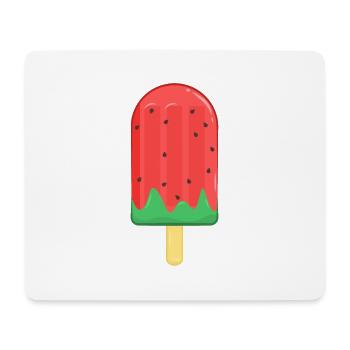 Glace d'été - Tapis de souris (format paysage) - blanc - Devant