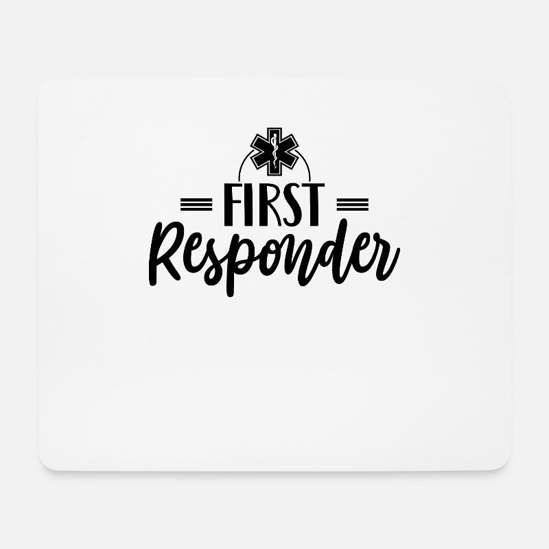 Sanitäter Rettungsdienst - Mousepad (Querformat) - Weiß