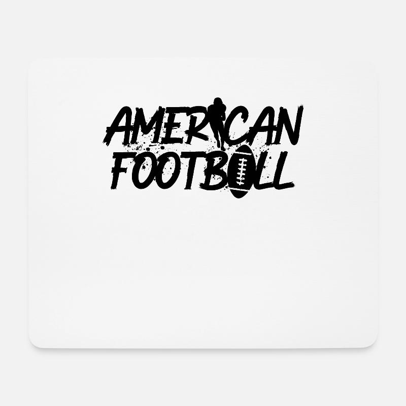 American Football - Mousepad (Querformat) - Weiß