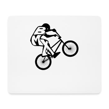 BMX - Mousepad (Querformat) - Weiß - Vorne