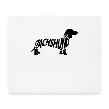 Dackel - Mousepad (Querformat) - Weiß - Vorne