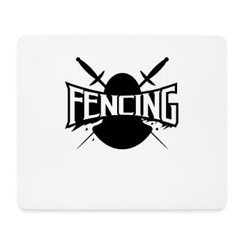 fencing - Mouse Pad (horizontal) - white - Front