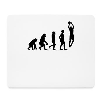 Basketball Evolution Basketballspieler - Mousepad (Querformat) - Weiß - Vorne