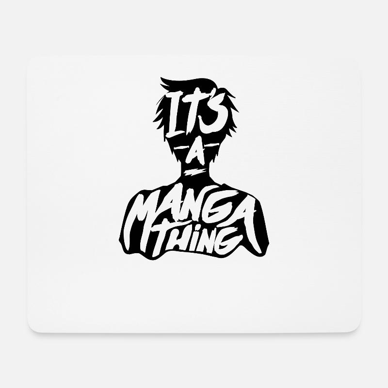 Manga - Mouse Pad (horizontal) - white