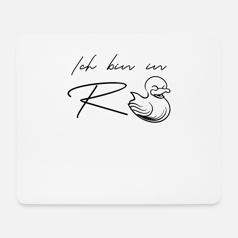 Rente - Mousepad (Querformat) - Weiß
