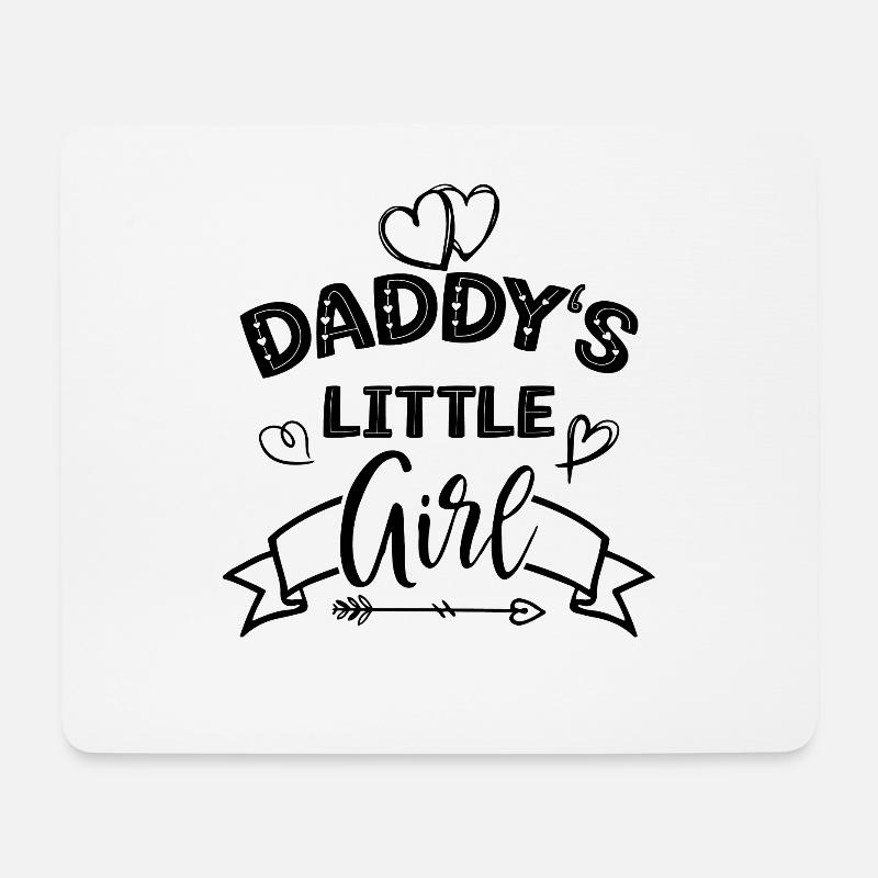 Papas kleines Mädchen - Vatertag Papa - Mousepad (Querformat) - Weiß