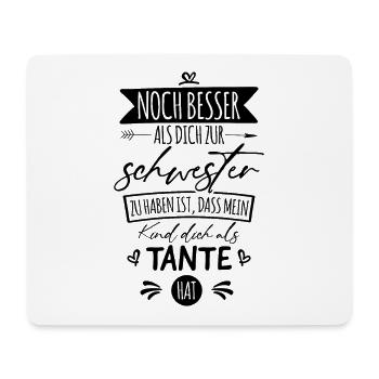 Beste Schwester und Tante - Mousepad (Querformat) - Weiß - Vorne