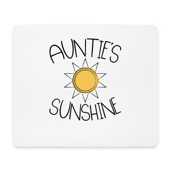 Tante Sunshine Nièce Neveu - Tapis de souris (format paysage) - blanc - Devant