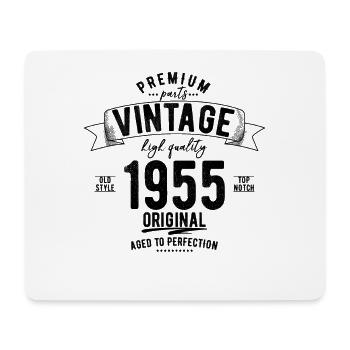 1955 Vintage Geburtstag Geschenk - Mouse Pad (horizontal) - white - Front