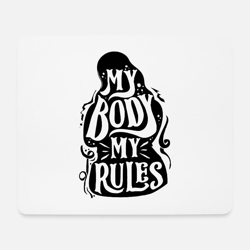 Feminismus Feministin - Mousepad (Querformat) - Weiß