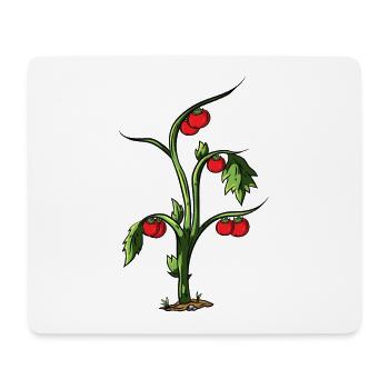 Tomate - Mousepad (Querformat) - Weiß - Vorne