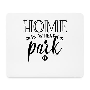 Camping-car - Tapis de souris (format paysage) - blanc - Devant