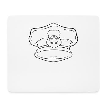 Polizei Polizist - Mousepad (Querformat) - Weiß - Vorne