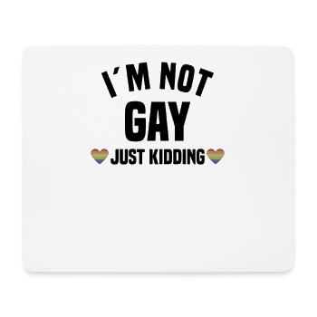 Lgbt Lesben Regenbogenfahne Bisexuell Queer Herz - Mousepad (Querformat) - Weiß - Vorne