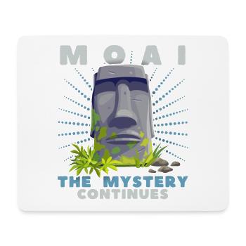 Moai, Steinköpfe, Osterinsel Rapa-Nui - Mousepad (Querformat) - Weiß - Vorne