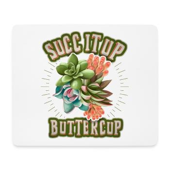 Succulentes, succulentes, dicton drôle, jeu de mots - Tapis de souris (format paysage) - blanc - Devant