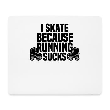 Rollschuh Skating Skateboard Skateboarding Skater - Mousepad (Querformat) - Weiß - Vorne