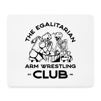 Arm Wrestling – 1 - Mouse Pad (horizontal) - white - Front