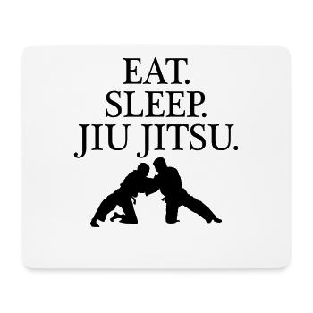 Eat Sleep Jiu Jitsu - Mouse Pad (horizontal) - white - Front