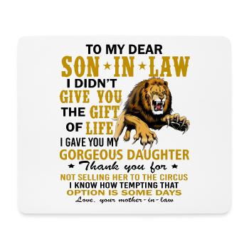 To My Dear Son-In-Law - Mouse Pad (horizontal) - white - Front