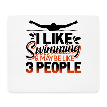 Swimming I Like Swimming - Mouse Pad (horizontal) - white - Front