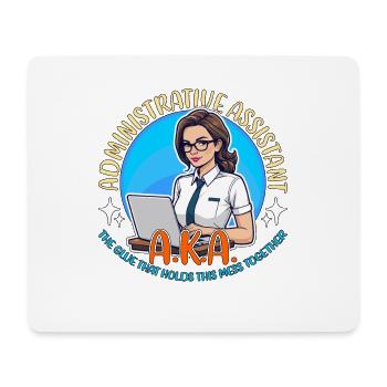 Administrative Assistant AKA The Glue Office Clerk - Mouse Pad (horizontal) - white - Front