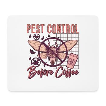 Pest Control Before Insect Solutions Coffee Lover - Mousepad (Querformat) - Weiß - Vorne