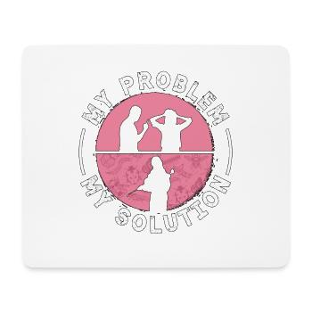Pest Control Officer My Problem My Pictogram Mom - Mousepad (Querformat) - Weiß - Vorne