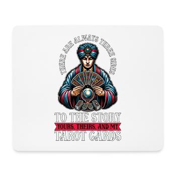 Lecture de tarot, il y a toujours des voyants - Tapis de souris (format paysage) - blanc - Devant