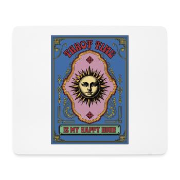Tarot Time Is My Happy Hour Cartomancy Tarot Card - Mousepad (Querformat) - Weiß - Vorne
