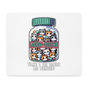 Veterinary Nurse Meow-dicine Take 1 Animal Lover - Mousepad (Querformat) - Weiß - Vorne