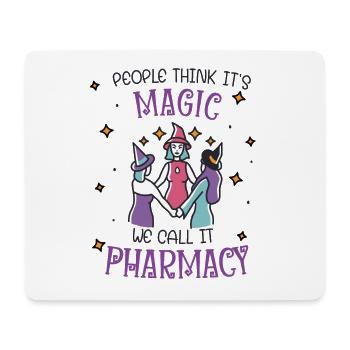 Pharmacie | Magie de la pharmacie - Tapis de souris (format paysage) - blanc - Devant
